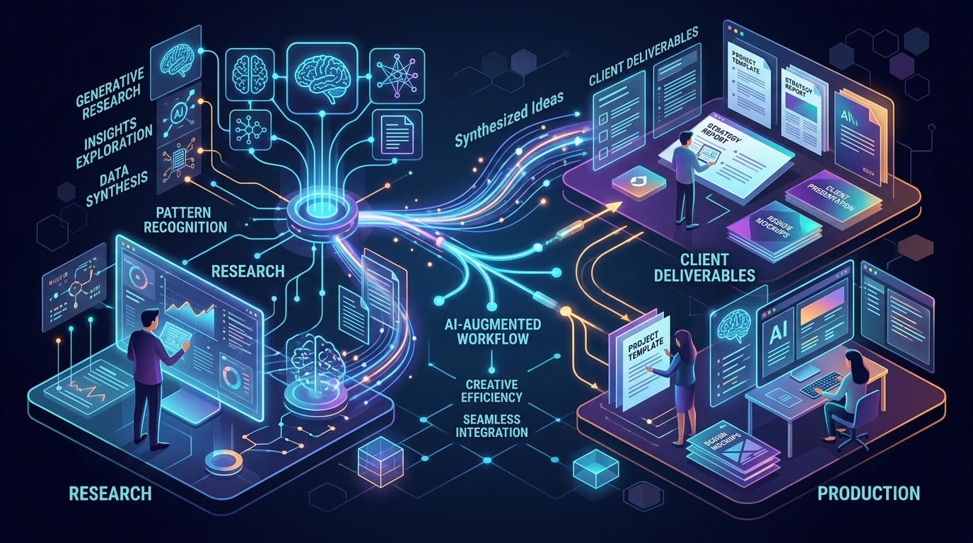AI workflow augmentation and generative client deliverable templates